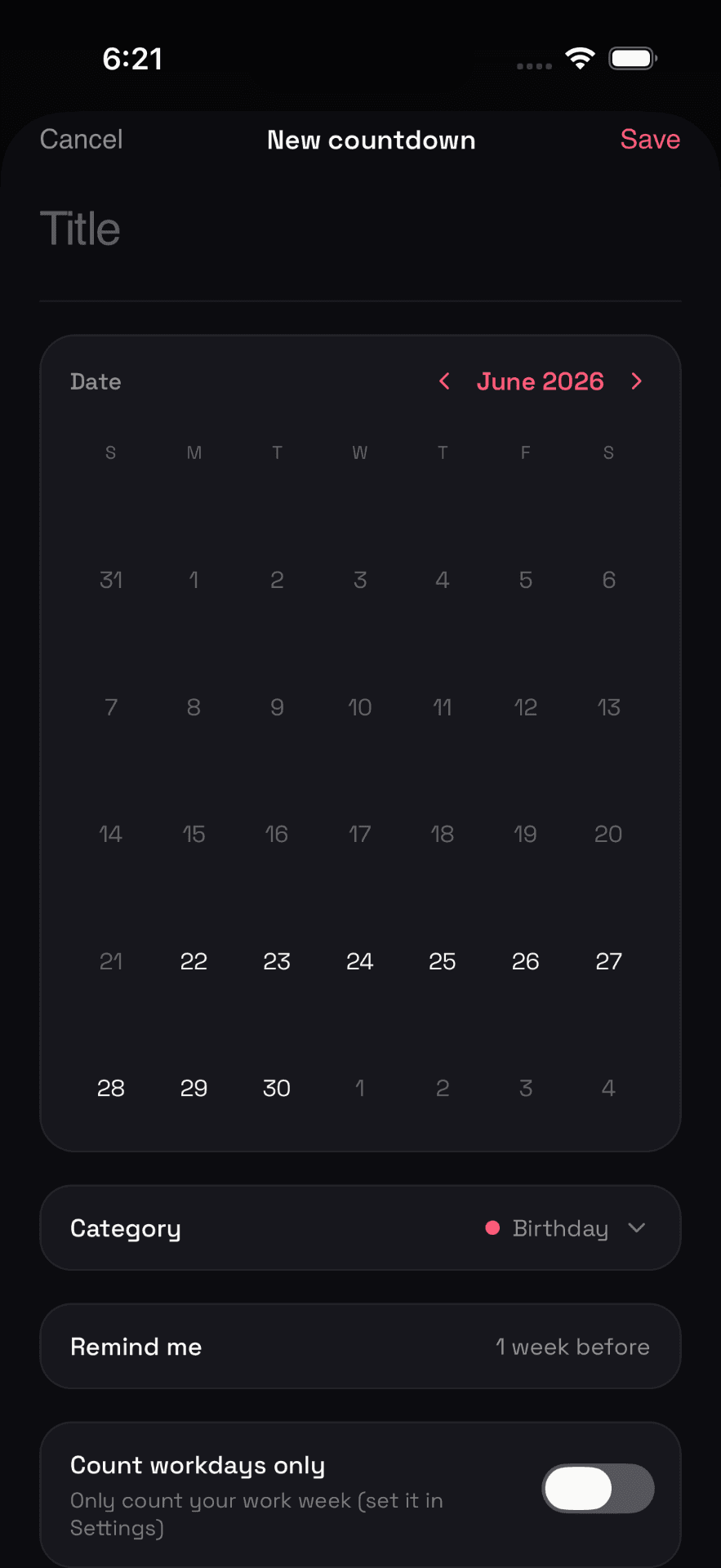 Add a date in seconds